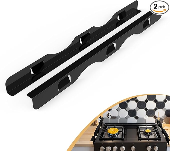 Stove Gap Covers 316 Stainless Steel,Thick Stove Gap Filler,Heat-Resistant Oven Side Gap Filler,Between Stove and Counter Slide In Range Trim Kit for Kitchen,2 Pack (23.2” Upgrade Silver)