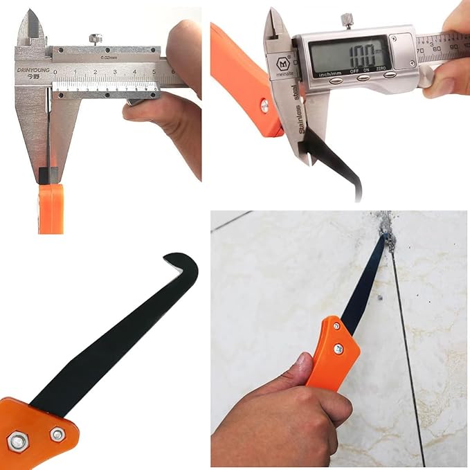 10 Pack Grout Remover Blade Replacement Knife Hook for Grout Removal Tool Cleaner Scraping Rake Tile Seam Cleaning Grout Lines Joints Hand Saw Caulking Application