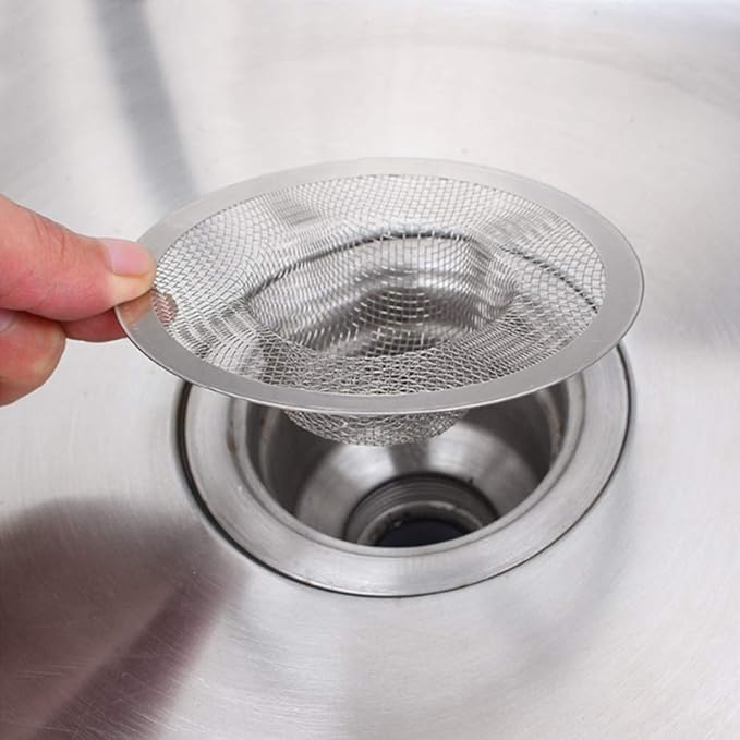 Shower Hair Drain Catcher, Stainless Steel Hair Catcher for Sink Bathroom Tub Drain Hair Catcher 2 Pcs by Lechay (4.33 inch 2pcs)