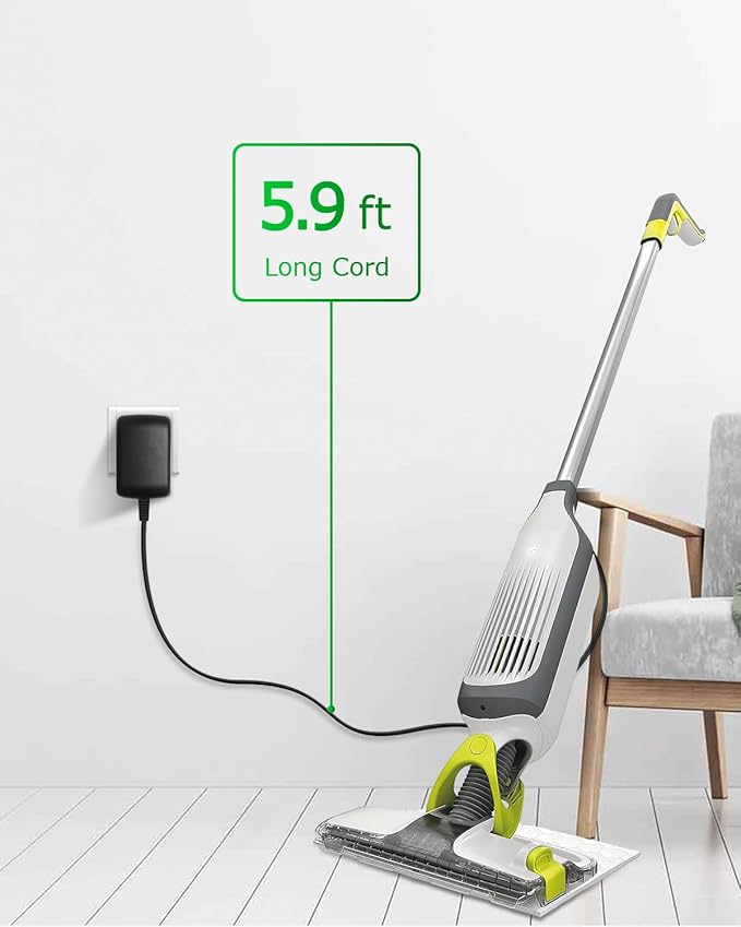 Charger for Shark VACMOP VM200(Old Version) VM190 VM200C VM20026 Pro Cordless Hard Floor Vacuum Mop 13.3V Adapter for Shark Vacmop UM200 UM205 VC200 VC205 Shark Vacmop Replacement Charger 6.2FT