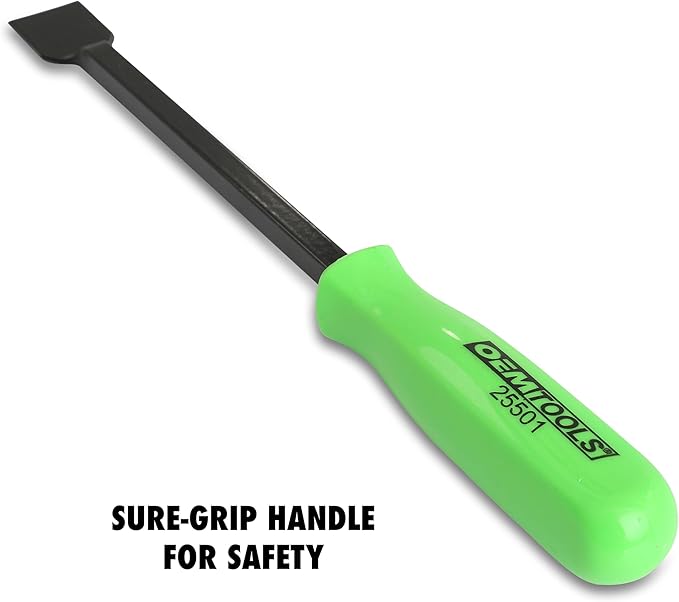 OEMTOOLS 25501 Automotive Gasket Scraper, Rust, Residue And Carbon Buildup Cleaning Blade Scraper Tool, Heat-Treated Steel, 10.5" Extended Reach Blade, Sure-Grip Handle Design
