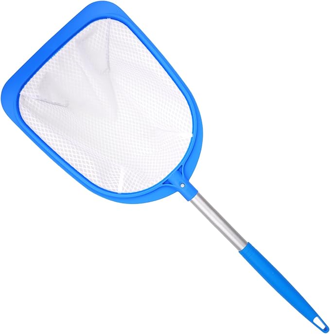TidyMister 25'' Long Hot Tub Skimmer for Spa, Handy Pool Skimmer Net with Ultra Fine Diamond Netting Mesh for Small Pools, Hanging Hole Easy to Store