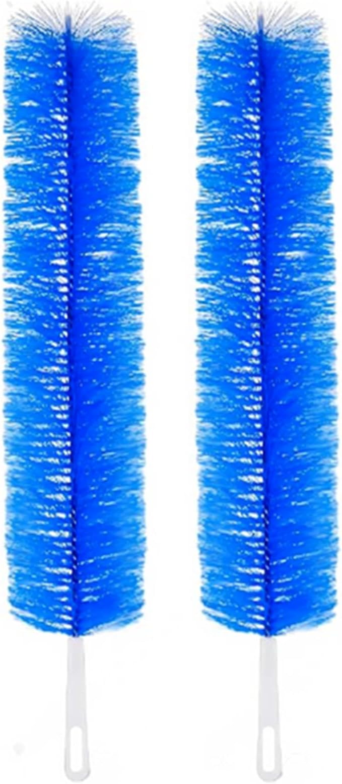 2 Pcs Zylphion Fan Cleaning Brush, Bendable Fan Cleaner Flexible Small Space Crevice Cleaning Tool Duster for Box Fan, Floor Fan, Stand Up Fan, Air Vent, Heater Vent, Car Interior