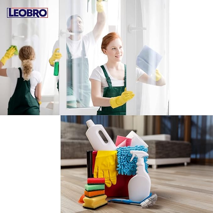 LEOBRO Groove Gap Cleaning Tools, Handheld Door and Window Track Brushes, Air Conditioning Shutter Cleaner, Pack of 4