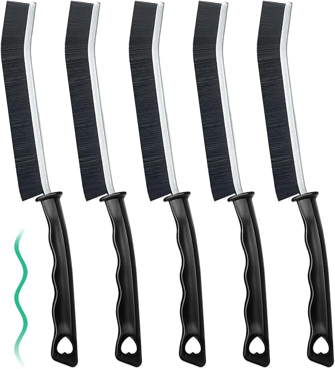 5 Pcs Crevice Cleaning Brush Multifunctional Hard Bristle Gap Cleaning Brush Tool, Gap Brush Suitable for Bathrooms, Kitchen Surfaces, Windows Groove and Faucets