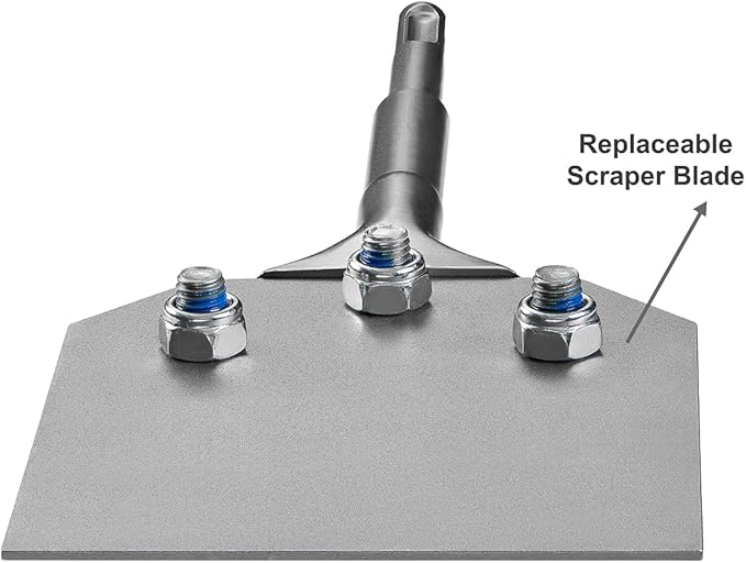 4 Inch Wide SDS-Plus Floor Scraper Tile & Thinset Scaling Chisel SDS-Plus Shank 4" x 10" Thinset Scraper Adhesives Remover Wall Scraper Fits SDS-Plus Rotary Hammers and Chipping Hammer Drills