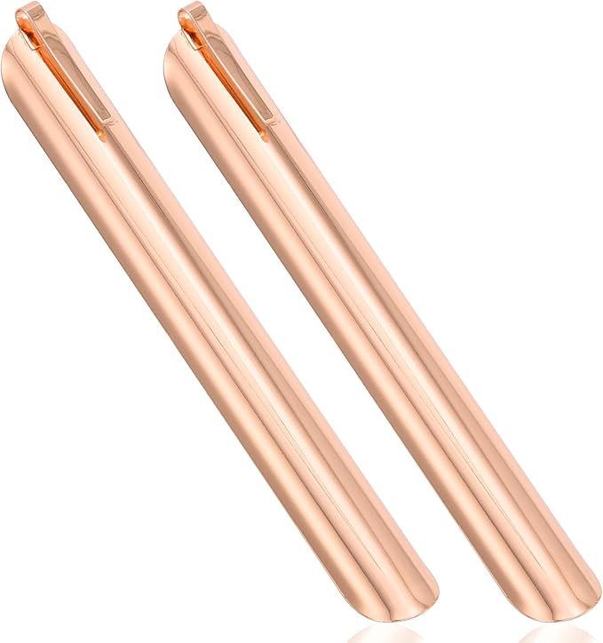 Food Scraper, Restaurant Table Crumb Sweepers, Crumb Cleaner Tool for Kitchen, Stainless Steel Crumb Catcher for Crumbs, Crumber Tool Server Accessories for Waitresses Waiters (2 PACK, Rose Gold)