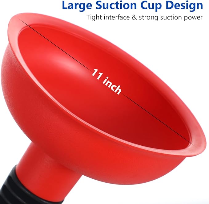 2Pcs Sink Plunger: Easy to use Mini Plunger with Short Handle - Powerful Unclogging Tool for Kitchen Sink Shower Bathroom Drains Bath Yellow and Red