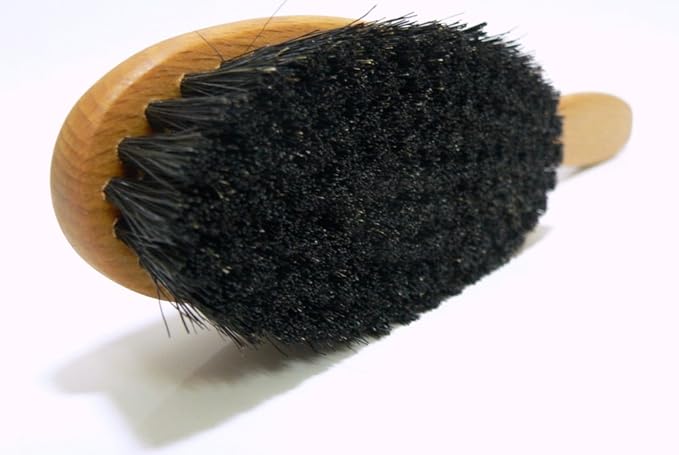 Valentino Garemi Clothes Brush – Boar Bristle Garment Brush for Suits, Jackets & Wool – Removes Lint, Dust & Pet Hair – Wooden Handle – Made in Germany