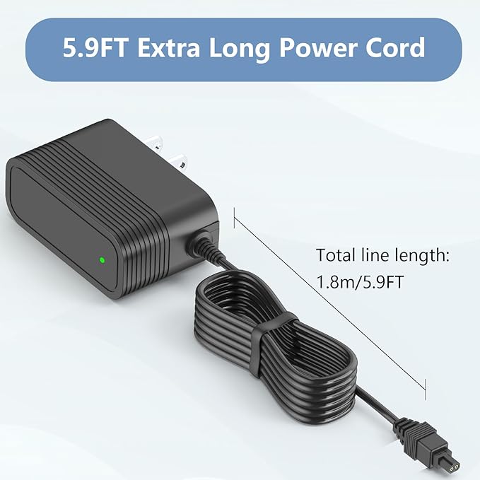 Charger for Shark V2945Z V2950 XA2950 Floor Carpet Sweeper Replacement for Shark YLS0041-T11025 Vacuum Power Adaptor