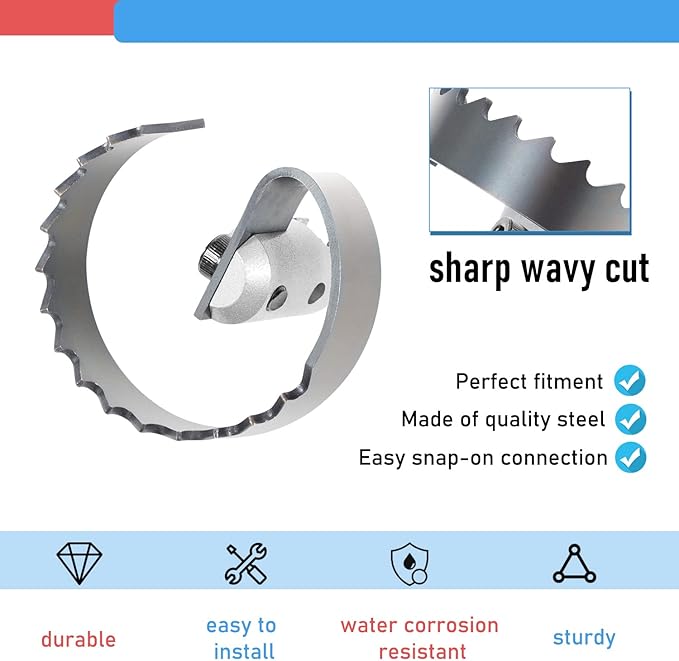 2" Spiral Cutter Fits for Ridgid K-50 K-400 K-3800 Drum/Sectional Machines for 63025 T-209