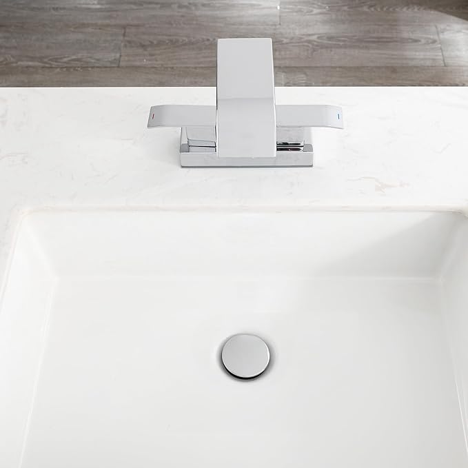 Vessel Sink Drain Without Overflow, Bathroom Pop up Sink Drain Fit for 1 3/4 Inch Vessel Sink, Built-in Anti Clogging Sink Stopper, Chrome