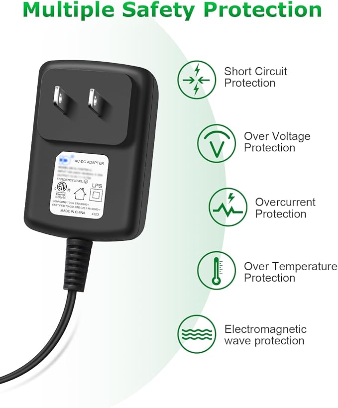 Charger for Shark VACMOP VM200(Old Version) VM190 VM200C VM20026 Pro Cordless Hard Floor Vacuum Mop 13.3V Adapter for Shark Vacmop UM200 UM205 VC200 VC205 Shark Vacmop Replacement Charger 6.2FT