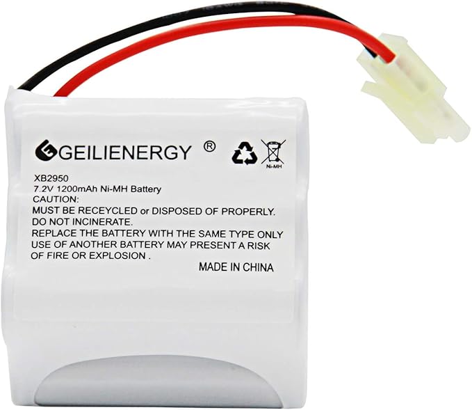 XB2950 Battery Pack 7.2V 1200mAh Battery Compatible with Shark XB2950 V2950 V2950A V2945Z V2945 Floor & Carpet Sweeper(1 Pack)