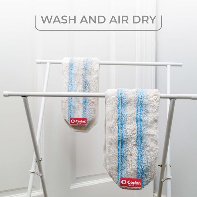 O-Cedar Genuine H2prO Mop Pad Replacement (1-Pack) | Microfiber Refill | Machine Washable | Removes 99% of Bacteria with Water* | Compatible with O-Cedar H2prO Spin Mop System