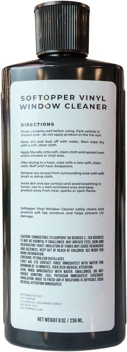Bestop 11203-00 Vinyl Window Cleaner, 8 oz. bottle
