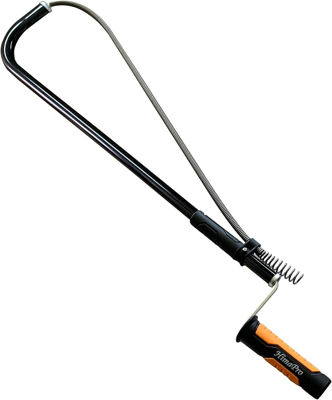 HimaPro Professional Toilet Auger/Closet Auger, 3 Feet Pipe Snake for Unclogging Toilets