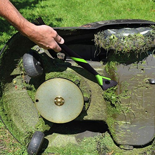 Walensee Lawn Mower Tools Lawn Mower Accessories Lawn Mower Deck Cleaner Lawn Mower Scraper Brush Mower Cleaner Mower Deck Brush Tractor Cleaning Tools 16 Inches Length Green