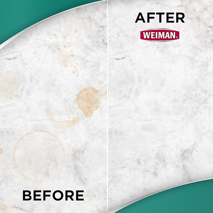Weiman Granite Cleaner and Polish - 30 Wipes - For Granite Marble Soapstone Quartz Quartzite Slate Limestone Corian Laminate Tile Countertop and More (Pack of 1), Package May Vary