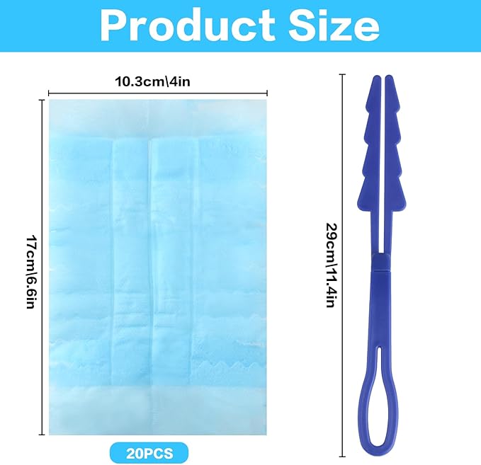20 Pcs for Swiffer Duster Refills for Swiffer Dusters, Heavy Duty Duster for Duster Kit with Handle, Microfiber Refills for Cleaning Blinds Furniture Car Ceiling Fan Cleaner