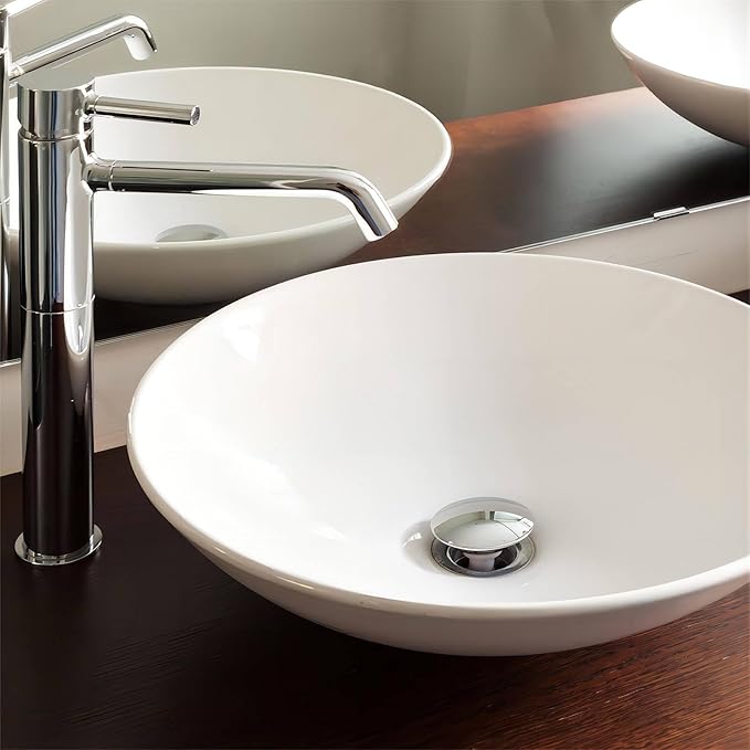 Bathroom Vessel Sink Drain Without Overflow for Big 1 3/4" Drain Opening Only - Pop Up Drain,Chrome,Y1618W-CH