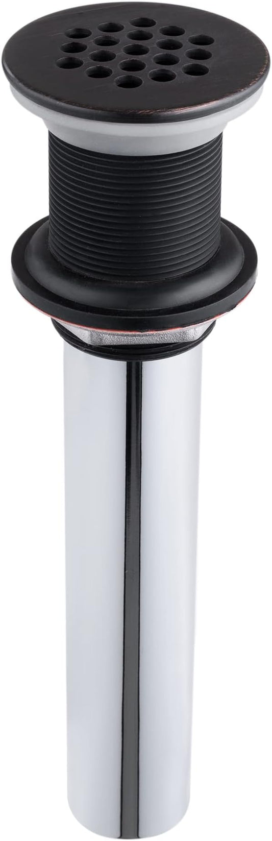Grid Drain Strainer Assembly Without Overflow for Bathroom Sink, C.O. Plug Grid Lavatory Drain, Bathroom Sink Grid Strainer by Artiwell, Oil Rubbed Bronze