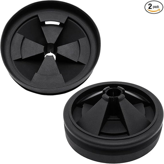 2 Packs 3 3/8" Garbage Disposal Splash Guard, Quiet Garbage Guard Disposal Drain Cover Garbage Disposal Rubber Drain Insert Collar Drain Plugs Sink Splash Guard QCB-AM Replacement (Style A)
