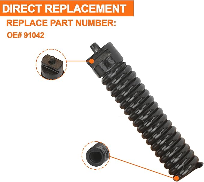 91042 Cable Repair Coupling Suitable for RIDGID Drain Cleaner Fittings, 1/2-Inch IW Sewer Drain Cleaner Snake Cable Repair End Connector for K-380 K-400 K-3800 Accessories, Twist-On Replacement