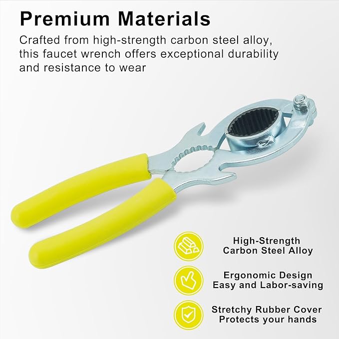 Faucet Wrench - Aerator Removal & Replacement Tool for Kitchen & Bathroom Sinks