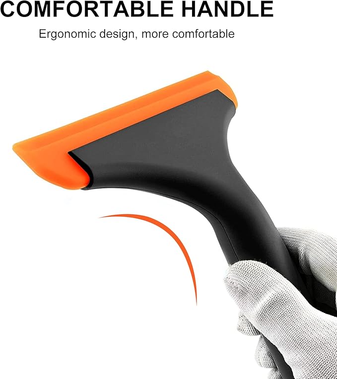 SetSail Squeegee for Shower Glass Door & Small Squeegee for Shower Glass Door Mini Silicone Squeegee for Window, Door, Bathroom, Mirror, Car Window