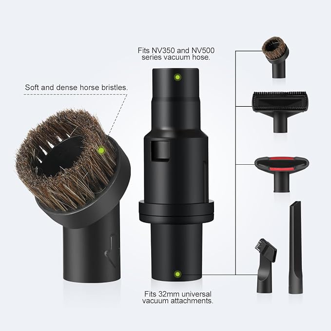 LANMU Vacuum Attachments Compatible with Shark Navigator NV350 NV351 NV352 NV356E and Rotator NV500 NV501 Series Lift-Away Upright Vacuum, Crevice Tool Vacuum Accessories & Brushes
