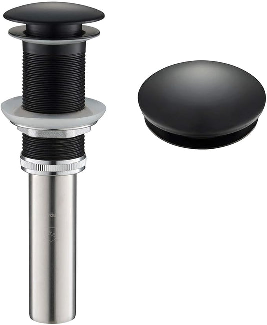 KRAUS Pop-Up Drain in Matte Black, PU-10MB