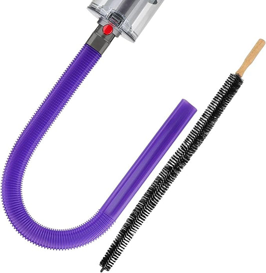 Fullclean Dryer Vent Lint Vacuum Atttachments for Dyson V15 V15s Gen5 V12 V11 V10 V9 V8 V7 Detect Absolute Cyclone Outsize Slim Vacuum Cleaner Crevice Flexible Dryer Lint Remove Tool Cleaner Kit