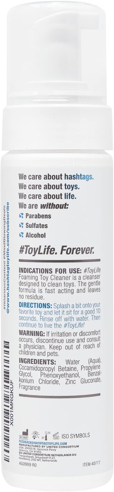 #ToyLife Foaming Toy Cleaner, Easy to Use Dispenser, Measured Pump for Perfect Amount, 7 Fl Oz (Pack of 2)
