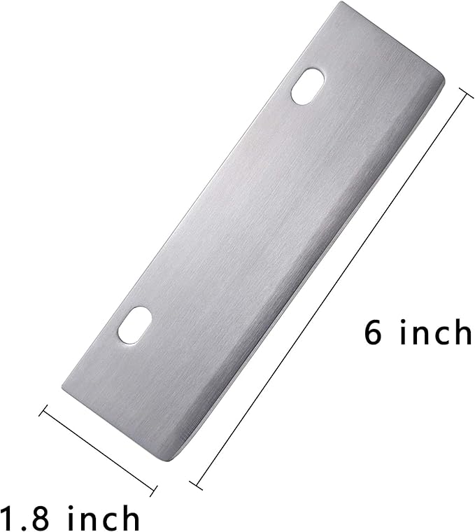 Grill Scrapers Blade Replacement, Edge Sharper Blades, Stainless Steel Heavy Duty Rust Grill Blades Outdoor BBQ Tools & Accessories Blades (6 Pack)