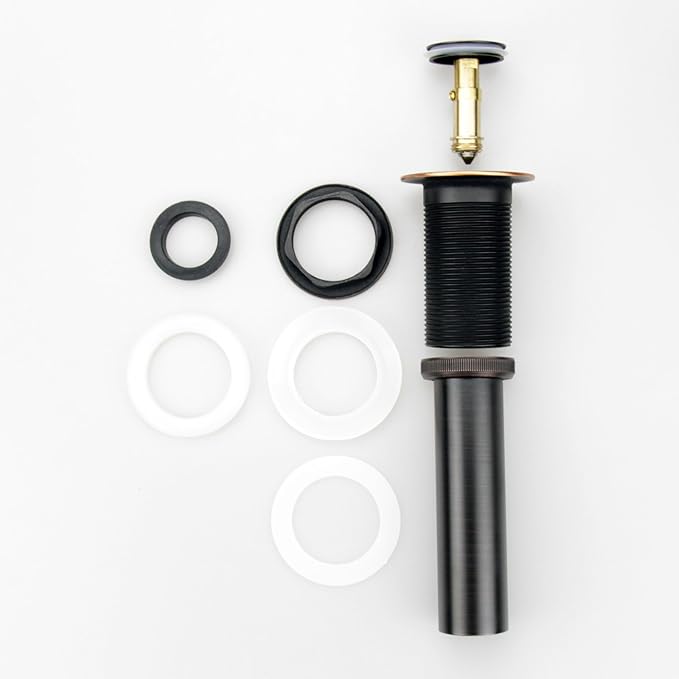 Oil Rubbed Bronze Pop Up Drain, Bathroom Vessel Lavatory Vanity Faucet Sink Drain Stopper, ORB without Overflow