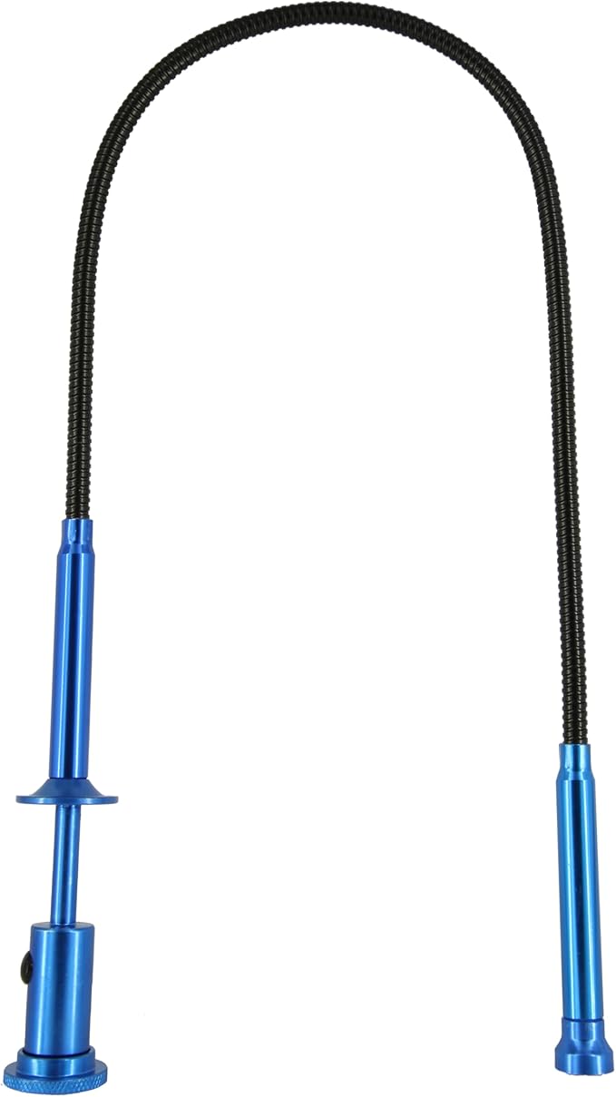 Claw grabber pickup tool,24.4 in Claw Grabber Tool with LED Light grabbing tool claw grabber pickup tool for Litter Pick Home Sink Drain and Metal small items (Blue)