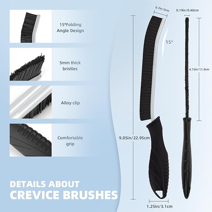 Hard Bristle Crevice Cleaning Brush-Thin Gap Scrub Brush, Small Cleaning Brush, Grout Brush, Kitchen Brush, Cleaning Tools for Toilet, Bathroom, Sink, Home, Household, Window (6, Pink)