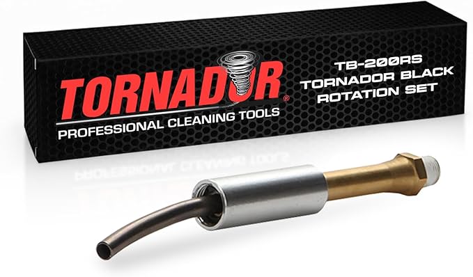 Tornador TB-200RS Rotation Set for Z-020 Black | OEM Weighted Tube with Rotating Rod | Boosts Cleaning Power | Quick Install | Perfect for Car Upholstery, Interiors, Carpets, and Dashboards