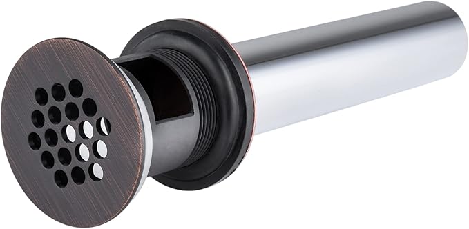 Artiwell Grid Drain Strainer Assembly With Overflow for Bathroom Sink, P.O. Plug Lavatory Drain, Oil Rubbed Bronze