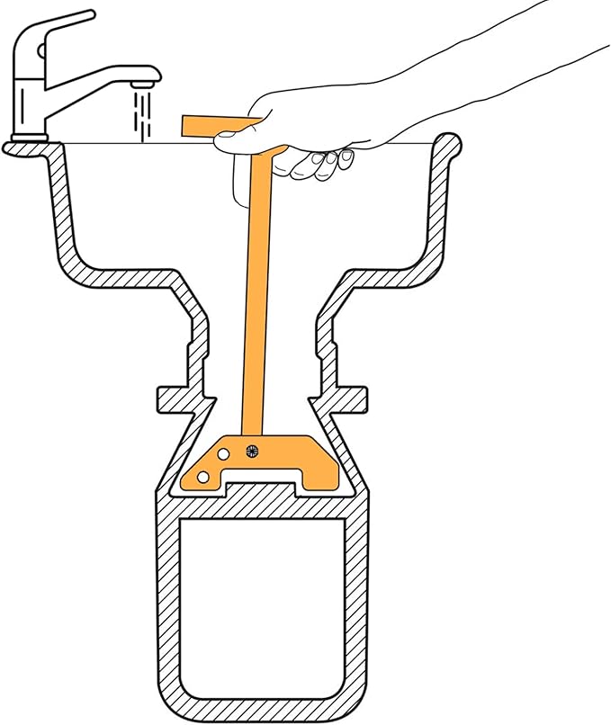 Garbage Disposer Unjamming Wrench,Garbage Disposal Wrench,Silver Garbage Disposal Wrench Tool,for Remove Unclog Kitchen Sink Clogging Above the Sink