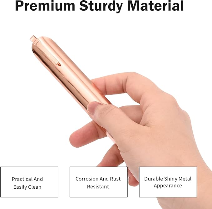 Food Scraper, Crumbers for Servers, Restaurant Crumb Sweeper, Table Scraper for Crumbs on Table, Restaurant Supplies for Kitchen, Server Accessories for Waitresses and Waiters (1 PACK, Rose Gold)