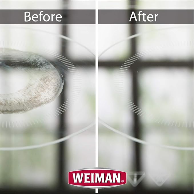 Weiman Cook Top Scrubbing Pads – Gently Clean and Remove Burned-on Food from All Smooth Top and Glass Cooktop Ranges, 3 reusable pads (Pack of 2)