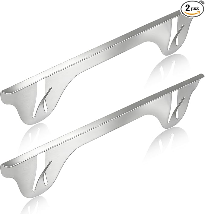 Upgrade 316 Stainless Steel Stove Gap Covers (2 Pack, 23.4”, Silver), Heat-Resistant Stove Gap Filler for Kitchen Counter and Stovetop, Range Trim Kit Oven Gap Guard Between Stove and Counter