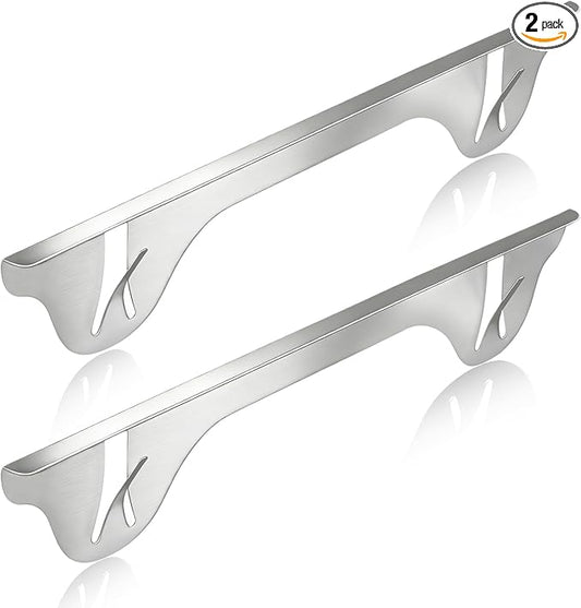 Upgrade 316 Stainless Steel Stove Gap Covers (2 Pack, 23.4”, Silver), Heat-Resistant Stove Gap Filler for Kitchen Counter and Stovetop, Range Trim Kit Oven Gap Guard Between Stove and Counter