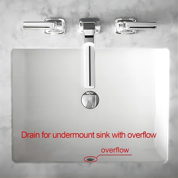 Bathroom Sink Drain with Overflow - Big Cap for Standard 1 3/4" Drain Opening - Pop Up Drain,Chrome,YDPOP-6
