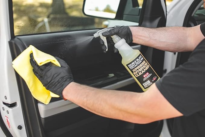 P & S PROFESSIONAL DETAIL PRODUCTS Xpress Interior Cleaner – Safe for Leather, Vinyl, Plastic & More, Removes Dirt, Grease & Oil, No Residue, Fresh Scent, No Dilution Needed - 32 Oz.