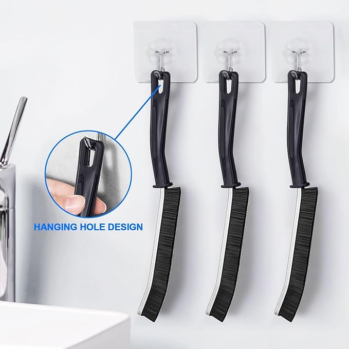 Groove Cleaning Brush Set (5-Pack) – Hard Bristle Crevice & Grout Scrub Brushes for Kitchen, Bathroom, Window Tracks & Tight Spaces Deep Cleaning