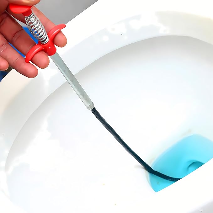 Drain Snake, Drain Clog Remover - Gutter Cleaning Tools Drain Cleaner for Toilet Sewer Shower Kitchen Bathroom Tub Clogged Drains Opener Cleaning Tool, Flexible Grabber Claw Pick Up Reacher (35 inch)