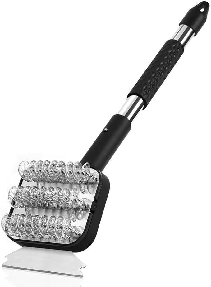 Grill Brush Bristle Free. SteamWizards BBQ Replaceable Cleaning Head